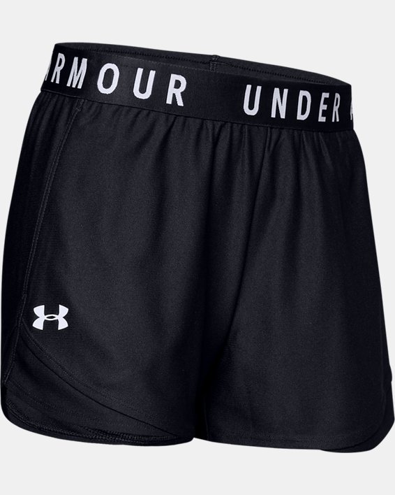 Women's UA Play Up Shorts 3.0, Black, pdpMainDesktop image number 4